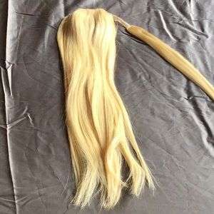 Ponytail 100% Remy human hair blond